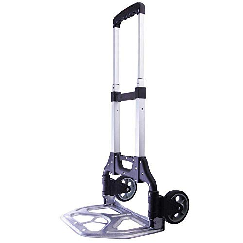 Faltbarer Eisen-Trolley mit pannensicheren PVC-Rädern und 80 kg Kapazität Einkaufstaschen auf Rädern für Garten, Umzug, schwere Gegenstände, Umzug und Büro (Stil #6) (Stil Nr. 5) von T7anpmmazz