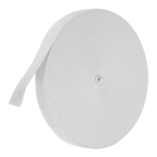 TA-VIGOR Baumwoll-Twillband, 20 mm, 45,7 m, Schrägband, Wimpelband, weiches natürliches Fischgrätenmuster, Gurtband, Rolle zum Nähen, Schneidern, Geschenkverpacken, Basteln, Hellgrau TA-VIGOR Baumwoll-Twillband, 20 mm, 45,7 m, Schrägband, Wimpelband, weiches natürliches Fischgrätenmuster, Gurtband, Rolle zum Nähen, Schneidern, Geschenkverpacken, Basteln, Hellgrau von TA-VIGOR