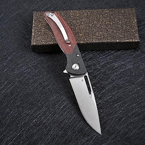 Klappmesser einhandmesser Stahl Kugellager Tasche Falten Messer mit Clip für Männer Outdoor Camping Überleben Jagd von TABKER