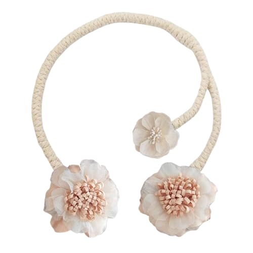 TABSIRAH Boho-Vorhang-Raffhalter – Bough Flower Vorhänge Raffhalter Künstliche Vorhänge Raffhalter Clips | Dekorative Raffhalter, Flexible No-Punch Vorhänge Halter für Wohnzimmer Schlafzimmer von TABSIRAH