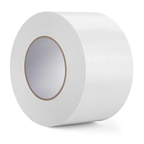 TACHIO Panzertape Wasserdichtes Reparaturband für innen & außen gewebeverstärktes Klebeband 75mm x 50m extra stark Panzerband Weiß 1 Rolle von TACHIO