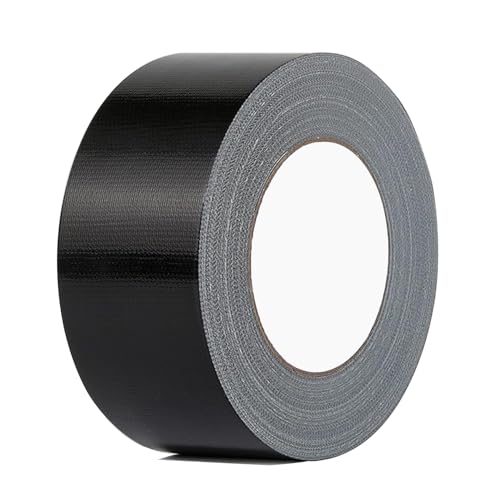 TACHIO Panzertape extra stark Klebeband 50mmX50m Wasserdichtes Reparaturband für innen & außen gewebeverstärktes Dichtungsband Schwarz 1 Rolle von TACHIO