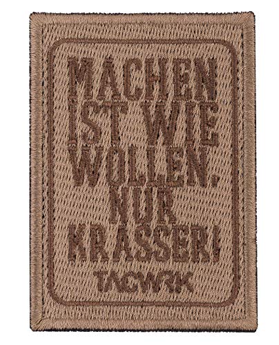 TACWRK Patch Machen-Wollen Coyote Braun von TACWRK