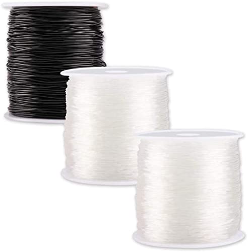 Elastische Polyester-Fäden Elastisch Stretch Beading Thread für Armbänder und zum Basteln 0,8 mm von TADAE