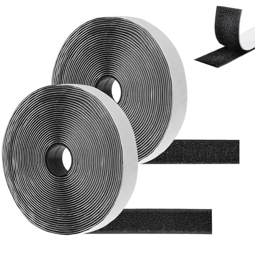 TAIXING Klettband Selbstklebend, 10M x 20mm Extra Stark Doppelseitiges Klett klebeband, Klettverschluss Selbstklebend für Wände und Boden,Tür,Gläser,Metalle von TAIXING