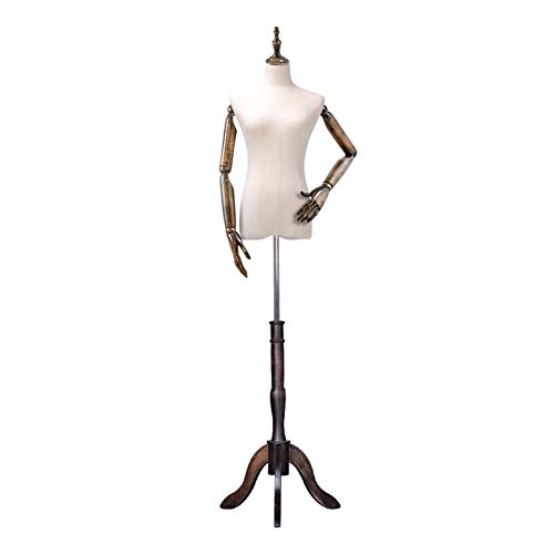 Schaufensterpuppe, weibliche Puppen, Torso, Dummy, Modell mit Stativ, Schaufenster, Kleidung, Schmuckdisplay, Schneiderinnen, Körperbüsten, Schneiderpuppe (Braun M) von TAIYUESHAN