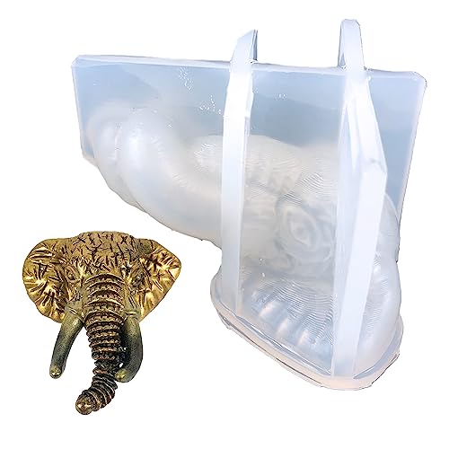 TAKOXIA 3D-Elefanten-Silikonform für Kerzen, Aromatherapien, Seife, Schokolade, Süßigkeiten, Dekoration, Werkzeug von TAKOXIA
