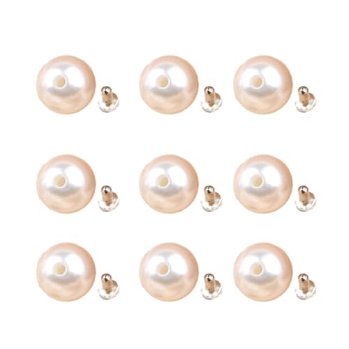 TAKOXIA 50 Perlen-Broschenknöpfe ohne Nähen, Dekorationsknöpfe für Hemden, Kleider, Pullover, Mantel, Schal, Mütze, Schuhe, Damen von TAKOXIA