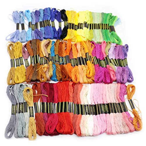 TAKOXIA Buntes handbesticktes Garn, 50/100/150 Farben, geflochtenes Seil, Draht-Set für Baumwollgarn-Serie, Armband von TAKOXIA
