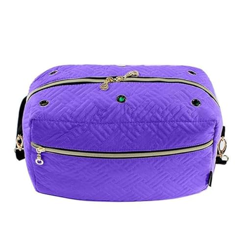 TAKOXIA Häkeltasche, Strick-Organizer-Tasche für Häkelmuster, Garn, Haken, Nadel, Garn, Tasche, Handwerksprojekt, Tasche, Strickprojekt-Tasche von TAKOXIA