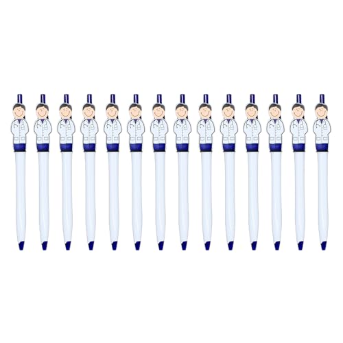 TAKOXIA Kugelschreiber, 14 Stück, einziehbarer Kugelschreiber, Arzt, Krankenschwester, Büro, Schreibstift, glattes Schreiben, Bürobedarf für Krankenhaus von TAKOXIA