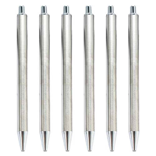 TAKOXIA Kugelschreiber, 6 Stück, Thermotransfer-Kugelschreiber, einziehbar, Sublimationsstift, blanko für Volldruck-Kugelschreiber von TAKOXIA