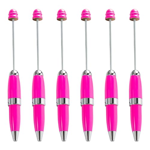 TAKOXIA Kugelschreiber, 6 x Metall-Kugelschreiber, glattes Schreiben, Perlenstift, 1,0 mm, Schreibwarenzubehör von TAKOXIA