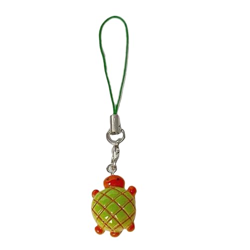 TAKOXIA Schöner Ananas-Schildkröten-Anhänger, einzigartiges Ananas-Schildkröten-Design, Handy-Anhänger für stilvolles Accessoire von TAKOXIA