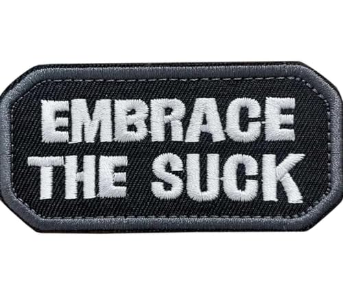 Embrace The Suck Tactical Patch, lustiger bestickter Moral-Patch mit abnehmbarem Hakenverschluss, perfekt für taktische Rucksäcke, Hüte, Westen, Jacken und Ausrüstung von TAMBACHE