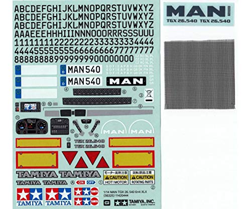 Sticker MAN TGX 26.540 Ver.II von TAMIYA