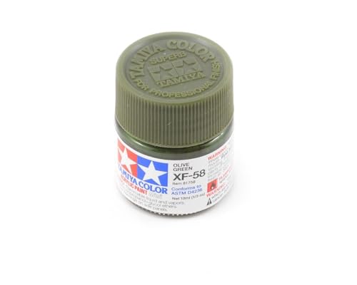 TAMIYA Acryl Farbe, 10ml Olivgruen, XF58 von TAMIYA