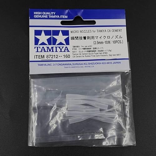 TAMIYA Kanüle Micro CA-Kleber | 2,5 mm | 10 Stück #87212 von TAMIYA