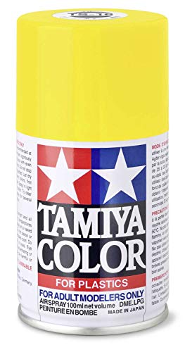 TAMIYA TAM85016 TS-16 Gelb glänzend 100ml - Sprühfarbe für Plastikmodellbau, Modellbau und Bastelzubehör, Sprühfarbe für den Modellbau, 100 ml (1er Pack) von TAMIYA