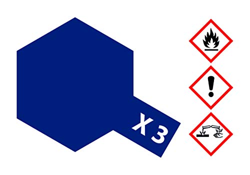 TAMIYA 81003 X-3 Königsblau glänzend 23 ml-Lackierfarbe für Plastikmodellbau, Bastelzubehör, Farbe für den Modellbau, S von TAMIYA