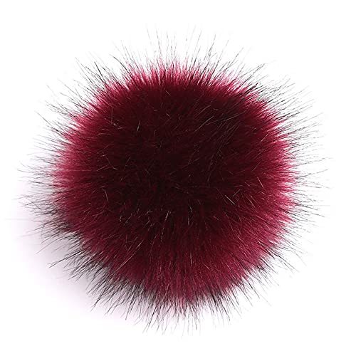 10 cm große Fell-Pompons für gestrickte Wintermützen, Mützen, Pompons für Mützen, Schals, Fell-Pompons von TAMUNI