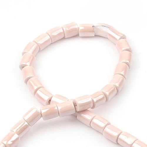 TAMUNI Süße rosa Serie Perlen 10/20 Stück 6–20 mm handgefertigte Keramikperlen für Schmuckherstellung Halsketten Armbänder lose Perlen Charms Basteln von TAMUNI