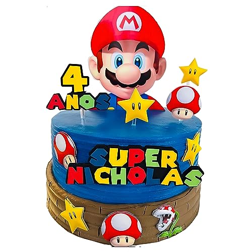 4 Jahre Tortendeko Geburtstag, 11 Stück Tortenaufleger Kuchen Dekoration Geburtstag Party Cake Topper für Mädchen Jungen Kinder. von TAMYID