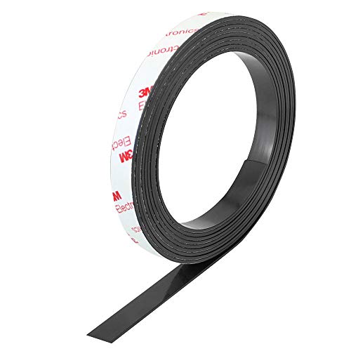 TANCUDER 3M x 15mm Magnetband Selbstklebender Magnetstreifen hochwertige Magnetklebeband Magnetisches Klebeband Magnetwand Tape Individuell Zuschneidbar für Schulen, Präsentationen Beruf,schwarz von TANCUDER