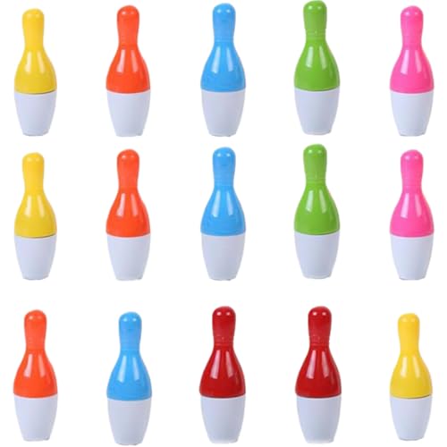 15pcs Bowling Party bevorzugt Bowling Retacractable-Kugelschreiber mit 0,5 mm Nachfüllstiften für das Journaling, Notizzubehör, Bürovorräte von TANGPINGMAO