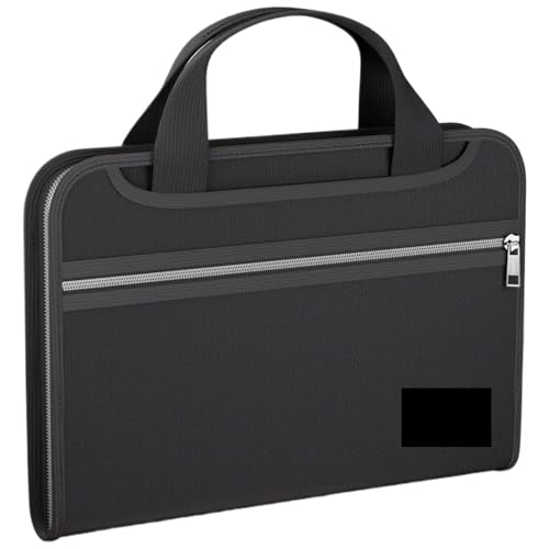 Akkordeon -Datei Organizer wasserdichtes feuerfest 14.6x10.2in Datei Organizer mit 12 Ordner und mehreren Taschen -Reißverschlüssen tragbarer Dokumenten Organizer Office Supplies von TANGPINGMAO