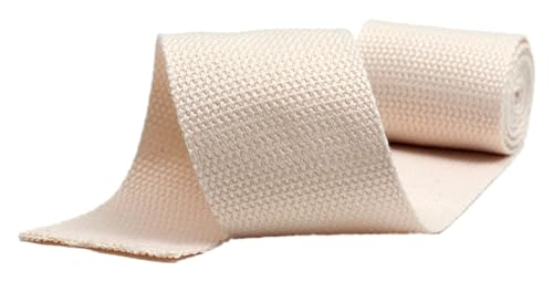 TANIDA Baumwollband, Gurtband, Gurtband 50 mm, Baumwoll-Polstergurtband for Taschen, Gepäck, DIY-Zubehör (Color : Beige, Size : 50MM x 5Yards) von TANIDA