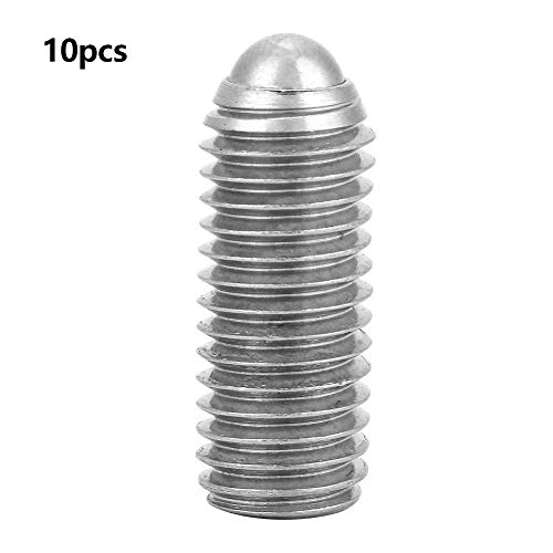 10 Stück M12 Edelstahl-Federkugel-Kolbenschraube, Innensechskant-Design, robuste Ladevorrichtung für Schmiergeräte, glatt mit Federdruck (M12*40(10PCS)) von TANIQIACA