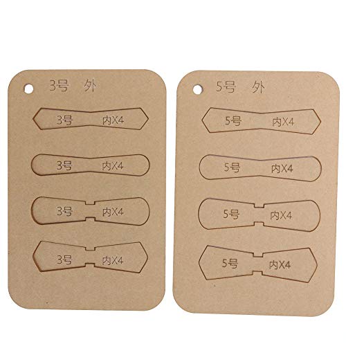 10Pcs Leather Acrylic Template Set, DIY Hand Made Craft Zipper Pull Tabs Sheet, 2.3mm Thick Sturdy Acrylic Stencil Tools with Kraft Paper Protection von TANIQIACA