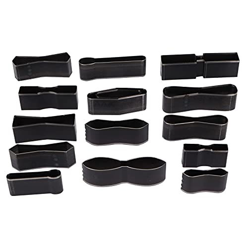 15 -steitiger Lederform -Punsch -Set, Material mit hohem Kohlenstoffstahl, Beschichtung, ideal für Lederhandwerk, Stoffschnitt, Ton, Gummi, Plastikforming, Robust und Verschleiß von TANIQIACA