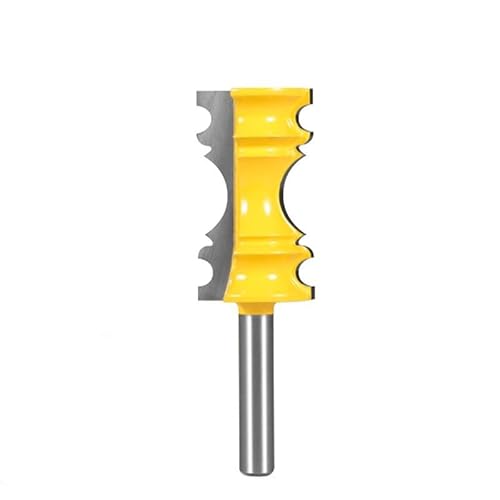 1 Stück Stuhlschienen-Fräser, 8 mm, 12 mm, 12,7 mm Schaft, groß, aufwendige Stuhlschienen-Formfräser, Holzbearbeitungsfräser, Hartmetall-Fräser for architektonische Trimmarbeiten(12x28.6x50.8) von TAOMENJS