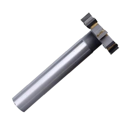 1 stücke HSS Schaftfräser 12-50mm Schnittdurchmesser T-Nutfräser Metallfräsen Zylinderschaft CNC Fräser for Edelstahl Kupfer Aluminium(12-3) von TAOMENJS