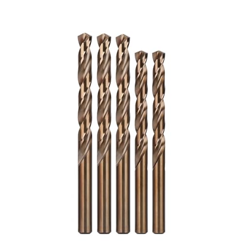 1-tlg./5-tlg. Spiralbohrer-Set, 1–13 mm Durchmesser, HSS M35 Kobalt, gerader Schaft, Bohrer, Lochsäge for Edelstahl, Aluminium, Eisen, Holz, Kunststoff, Metallbohrer(10.3mm,5PCS) von TAOMENJS