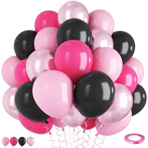 Rosa und schwarze Ballons von TAOYE