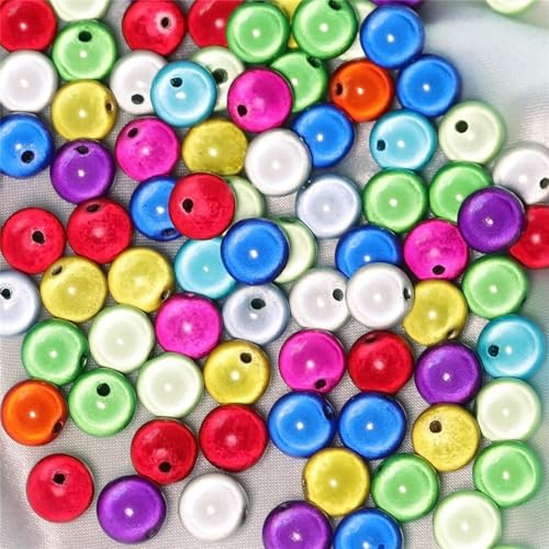 200 pcs Reflektierende Perlen, Stickerei Magic Pearls Magic Beads 3D Acrylperlen für die Schmuckherstellung, Wunderperlen Magic Pearls Reflektierend Perlen (8 mm - 200 pcs) von TAOZHUGONG