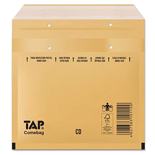 TAP 81011200 CD-Luftpolster-Versandtaschen Comebag, Typ CD, braun von TAP