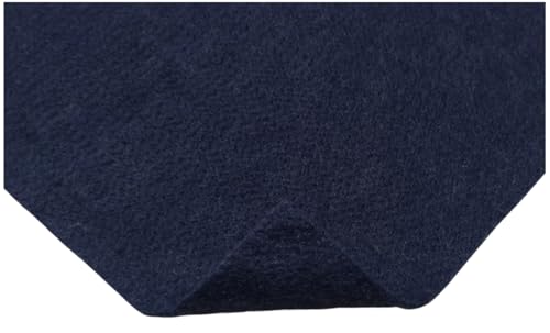 TAPHICEROS Filzstoff, Navy, 1000cm x 150cm 2mm, Nadelfilz Superflex, Bespannstoff aus Filz, Meterware, Innenraumverkleidung Bezugsstoff Bastefilz für DIY Auto Box Liner von TAPHICEROS