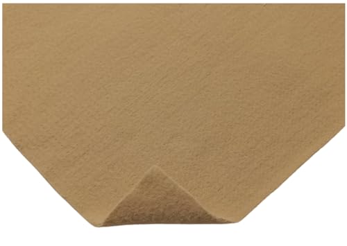 TAPHICEROS Filzstoff, Beige, 100cm x 150cm 2mm, Nadelfilz Superflex, Bespannstoff aus Filz, Meterware, Innenraumverkleidung Bezugsstoff Bastefilz für DIY Auto Box Liner von TAPHICEROS