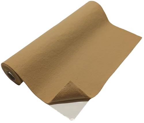 TAPHICEROS Selbstklebend Filzstoff | Beige, 250cm x 150cm | Nadelfilz Superflex | Bespannstoff aus Filz | Meterware | Innenraumverkleidung Bezugsstoff Bastefilz für DIY Auto Box Liner von TAPHICEROS