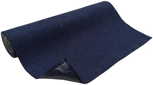 TAPHICEROS Selbstklebend Filzstoff,Navy, 1000cm x 150cm,Nadelfilz Superflex,Bespannstoff aus Filz,Meterware,Innenraumverkleidung Bezugsstoff Bastefilz für DIY Auto Box Liner von TAPHICEROS