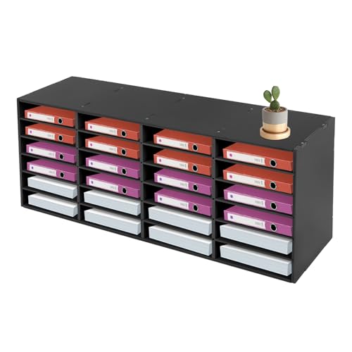 Verstellbarer Dokumentenablage 24 Fäche Hohe Kapazität Briefablage Aktenablage Zeitschriftenhalter für Büro Zuhause Schule 100 * 30 * 42cm von TAPMING