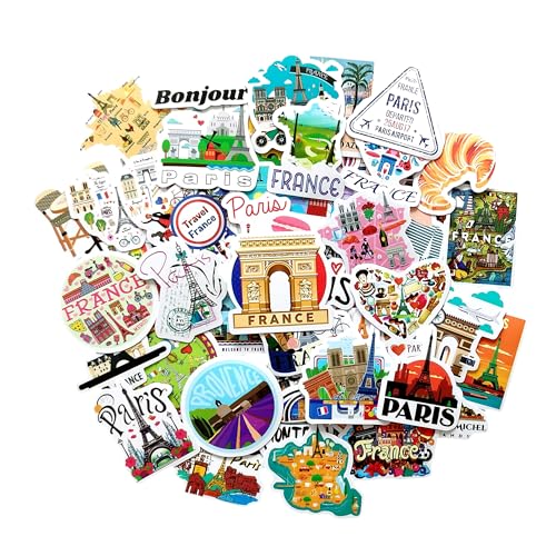 Frankreich sticker Paris aufkleber Frankreich France sticker set sticker mädchen laptop sticker scrapbook stickers laptop stickers sticker reisen travel sticker Paris deko Frankreich geschenk von TARIFA UNITED