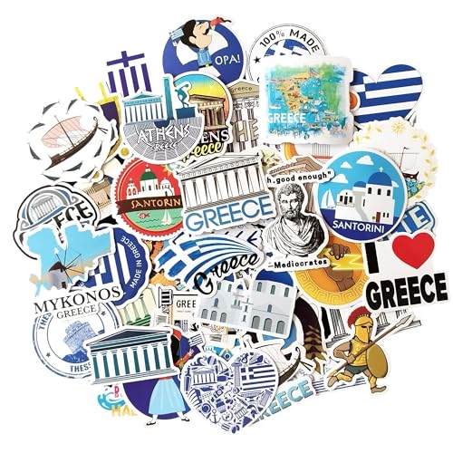 Griechenland deko Greece aufkleber auto sticker set scrapbook stickers laptop aufkleber sticker fotoalbum scrapbooking sticker reise sticker travel sticker aufkleber reise koffer aufkleber von TARIFA UNITED