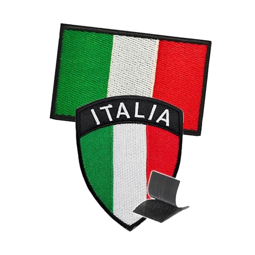 Italien flagge klett patch 2 patches klett Italien deko party Italien fanartikel klettverschluss patch Italien geschenk patches klett lustig fahne Italien fanartikel Italien flagge Italien fahne patch von TARIFA UNITED