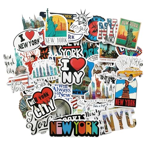 New York sticker fotoalbum koffer aufkleber New York City Souvenir New York geschenk laptop sticker koffer sticker scrapbooking sticker travel sticker pack New York stickers New York deko von TARIFA UNITED