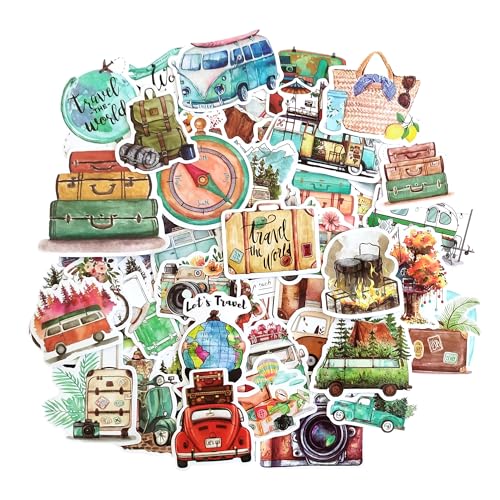 Scrapbook zubehör sticker set reisen laptop stickers aesthetic sticker album reisen aufkleber scrapbook travel koffer aufkleber vinyl helm aufkleber sticker erwachsene fotoalbum von TARIFA UNITED